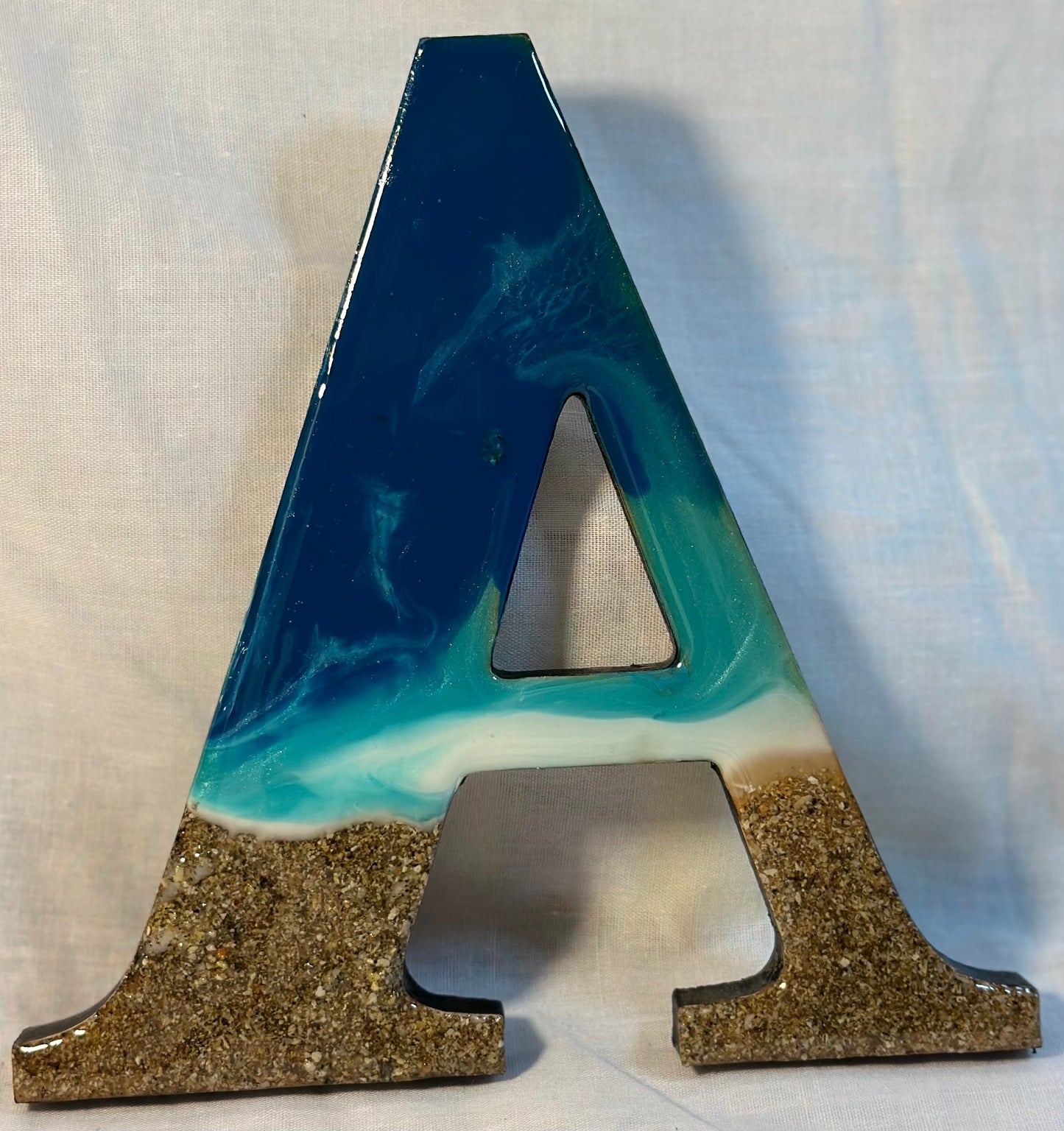 Resin art letters - WHARE